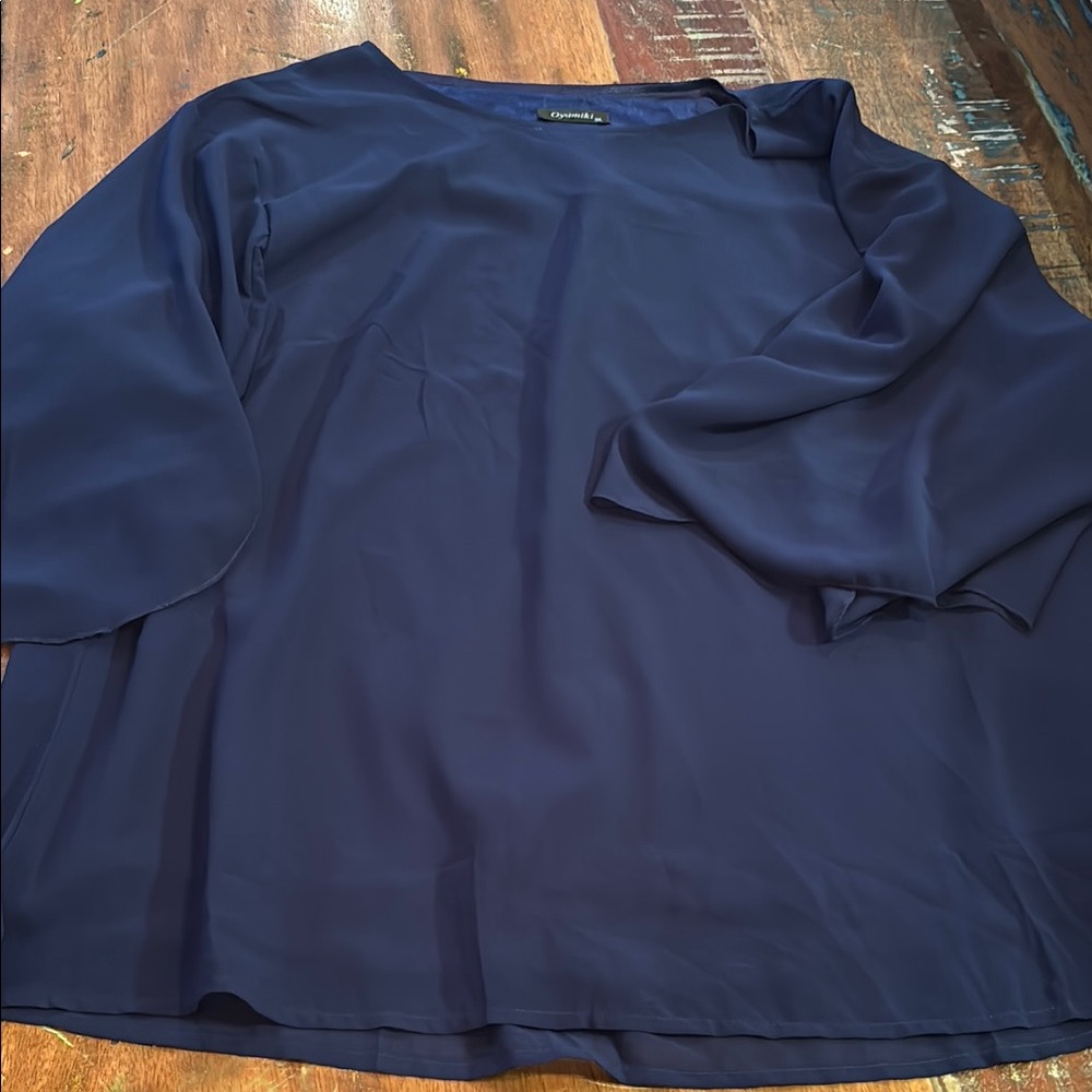 Elegant Navy Blouse